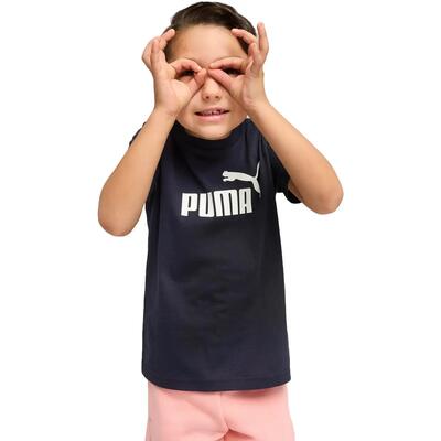 T-shirt puma ess no. 1 logo tee ps, zwart, kinderen