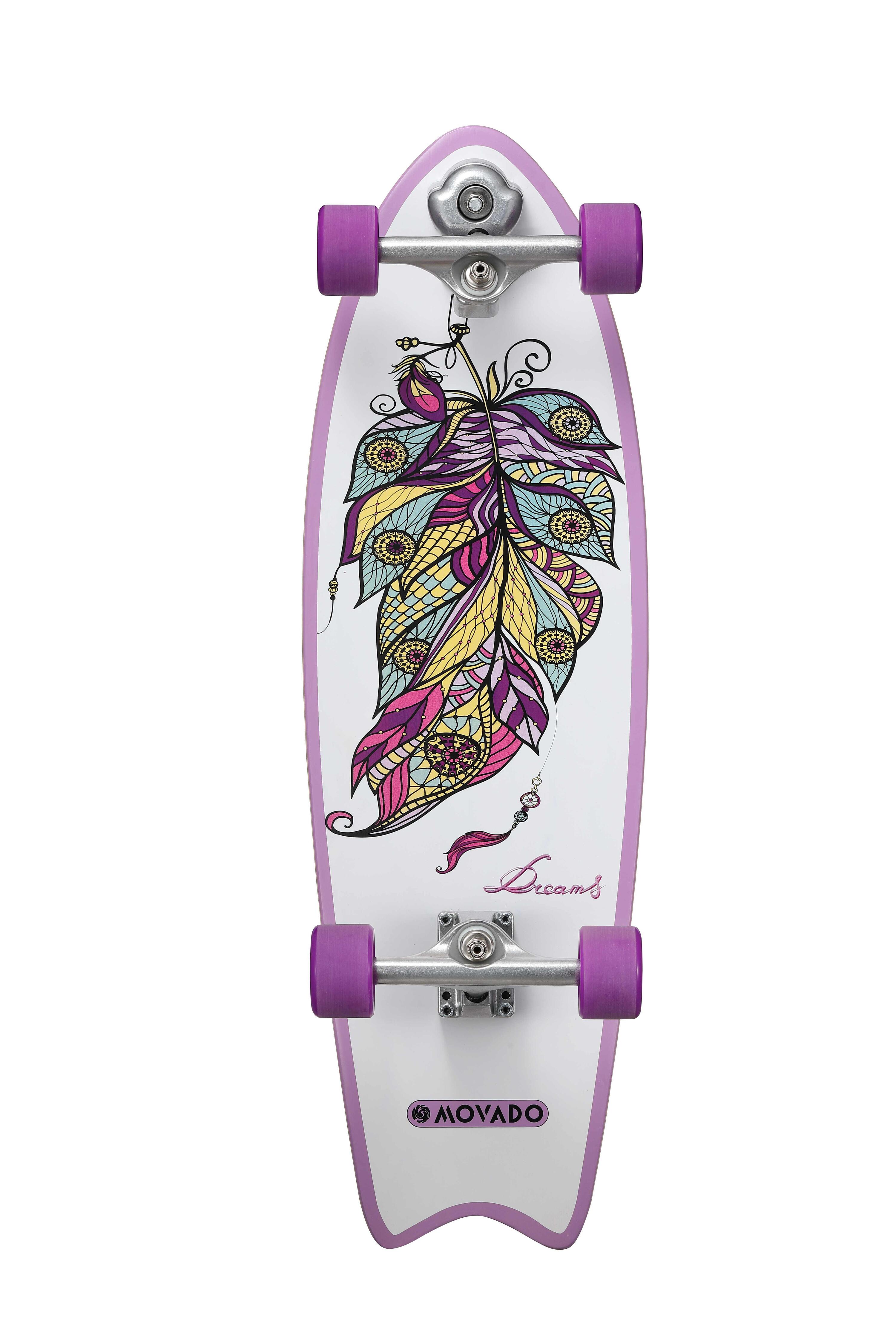Longboard Skateboard 65 mm Vintage Cruiser Sport 3/6