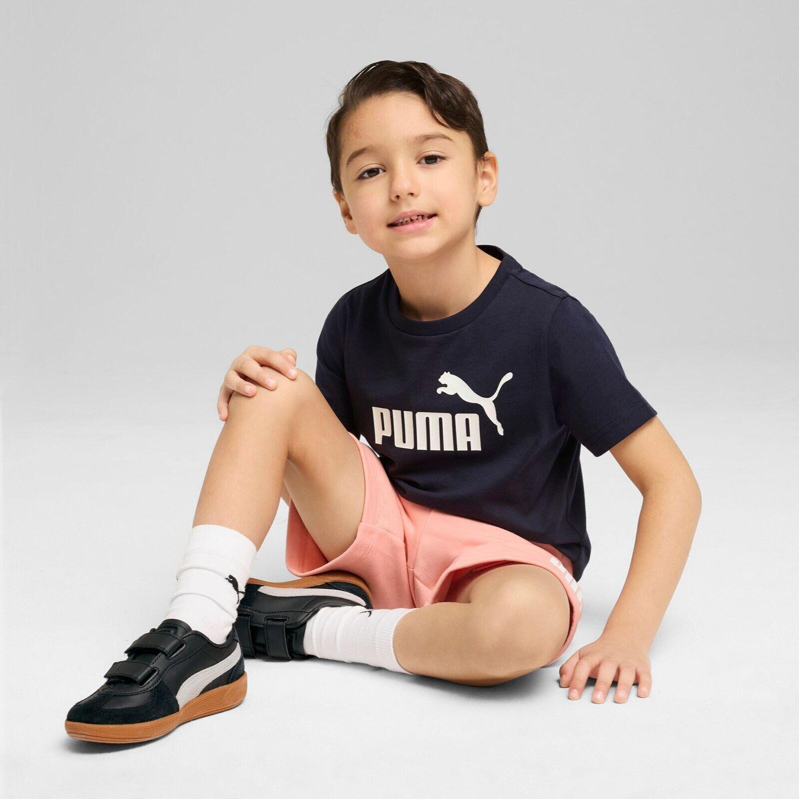 T-Shirt Puma Ess No. 1 Logo Tee Ps, Preto, Crianças 3/4