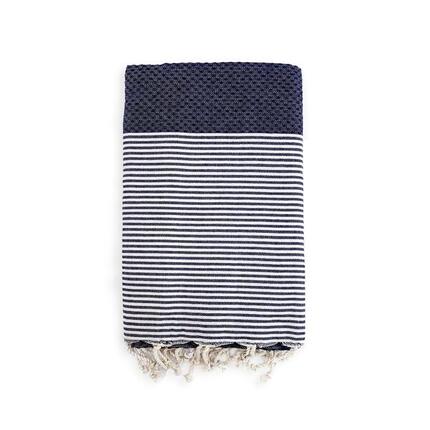 Fouta traditionnelle Mikanda Gris 100x200 190g/m²