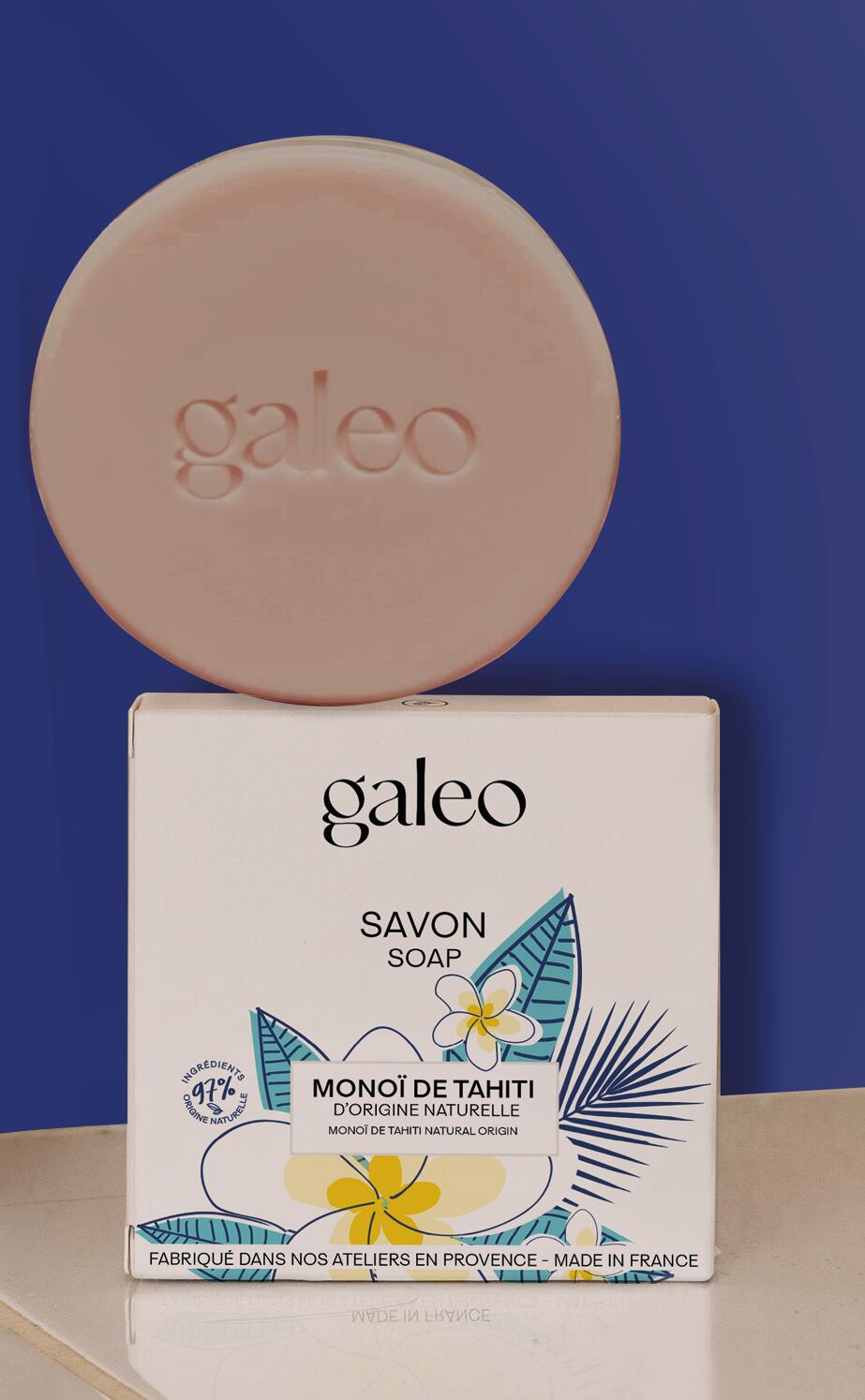 SAVON A L'HUILE DE MONOI  DE TAHITI 100 GR 2/2