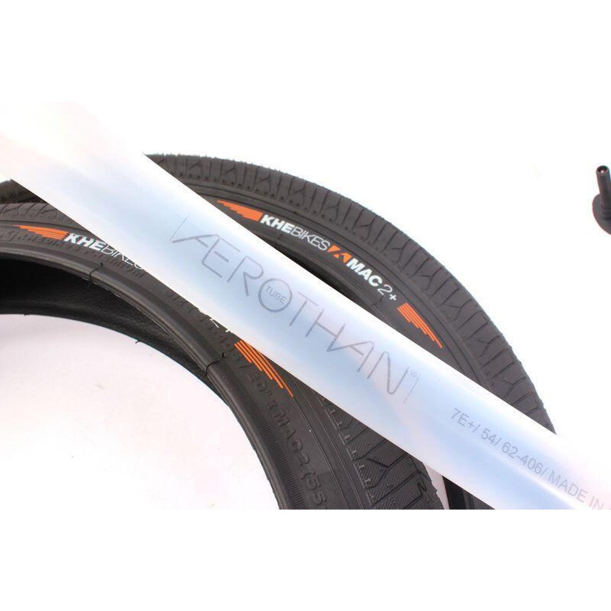 Anvelope BMX 2x MAC2+ fir negru + 2x Schwalbe Aerothan camere de aer