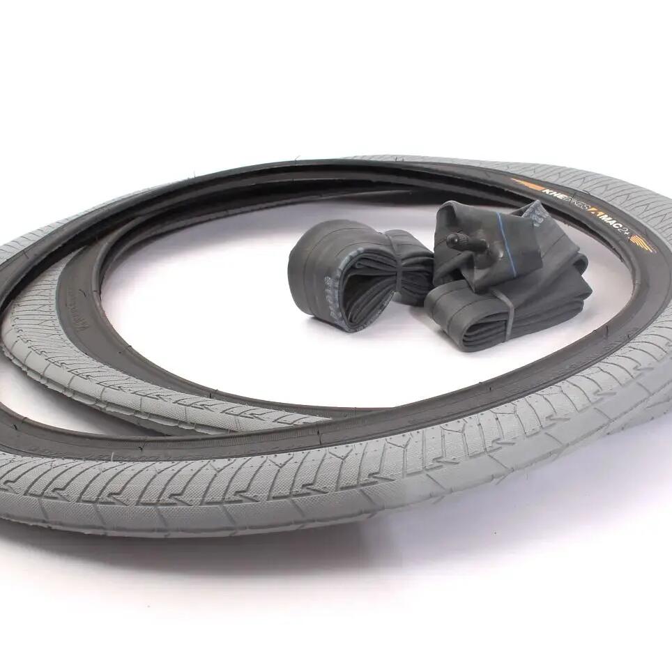 BMX tyres: 2x MAC2+ clincher (grey) + 2x KHE Twiggy inner tubes