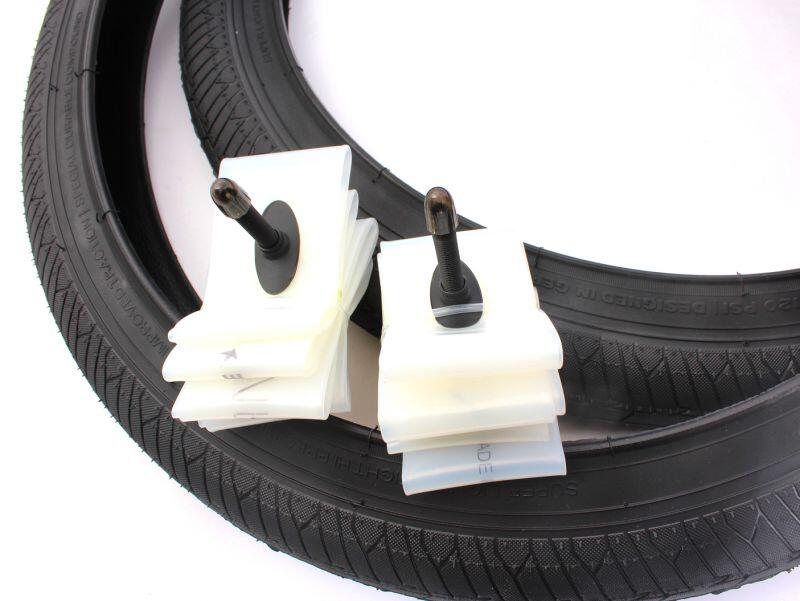 BMX Neumáticos 2x MAC2+ alambre negro + 2x Schwalbe Aerothan cámara de aire 4/4