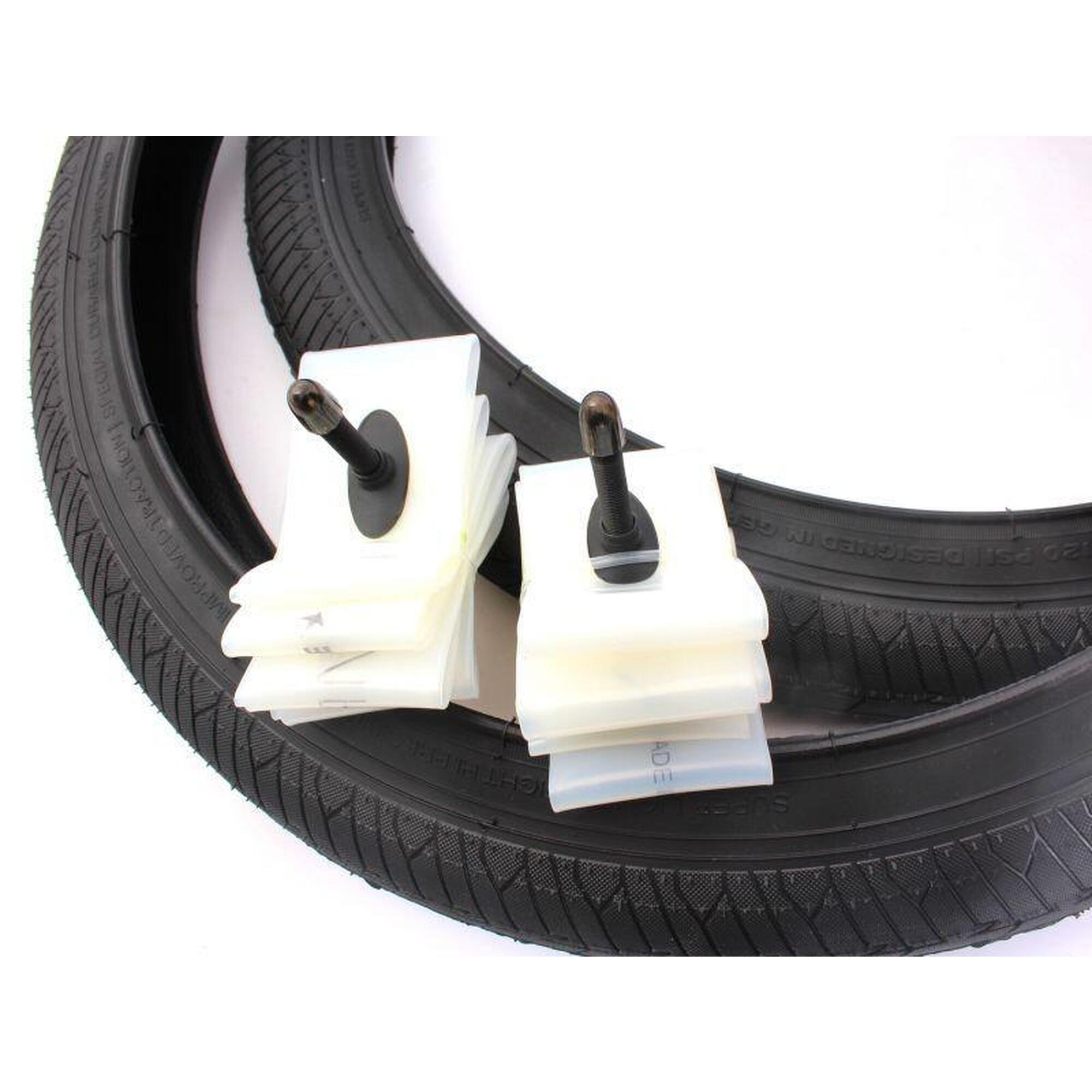 Anvelope BMX 2x MAC2+ fir negru + 2x Schwalbe Aerothan camere de aer