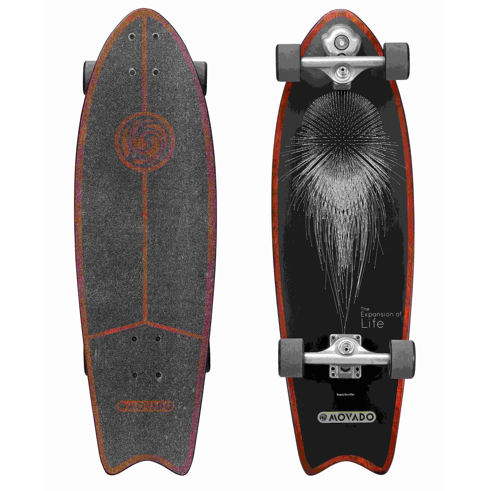 Bikestar - Longboard Skateboard 65 Mm Vintage Cruiser Sport - Longboard Skate - Blanc|noir - No Size - Decathlon