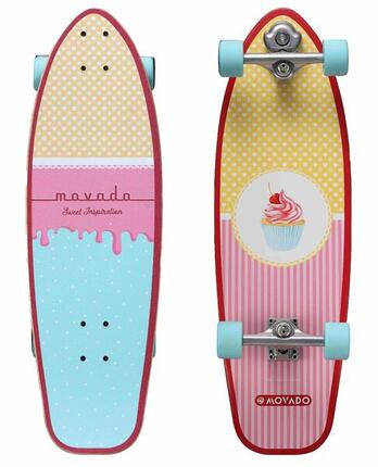 Longboard Skateboard 65 mm Vintage Cruiser