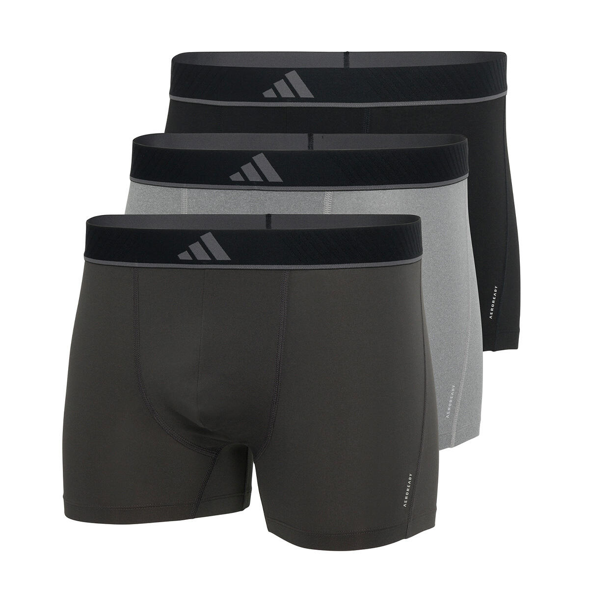 Adidas - Boxers Homme - Active Micro Flex Eco Lot De 3 - Caleçon - Gris|marron - 48 Xl - Decathlon