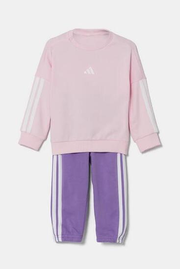 Tuta bambina adidas 3-stripes - rosa/viola