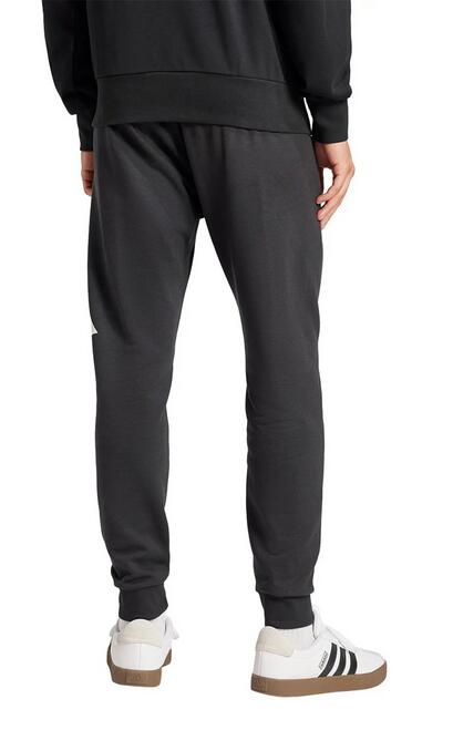 Pantalone uomo adidas essentials big logo french terry - nero 2/5