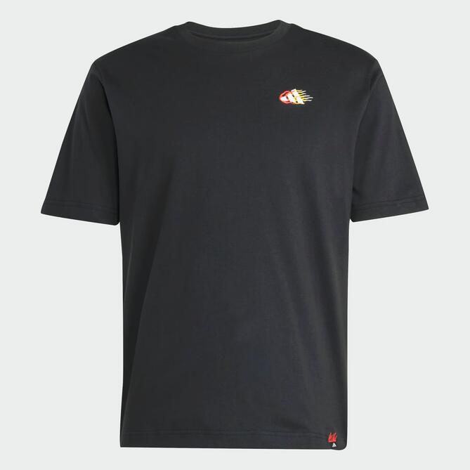 T-shirt uomo adidas embroidery graphic tee - nero 4/6