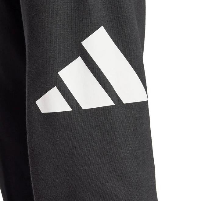 Pantalone uomo adidas essentials big logo french terry - nero 5/5