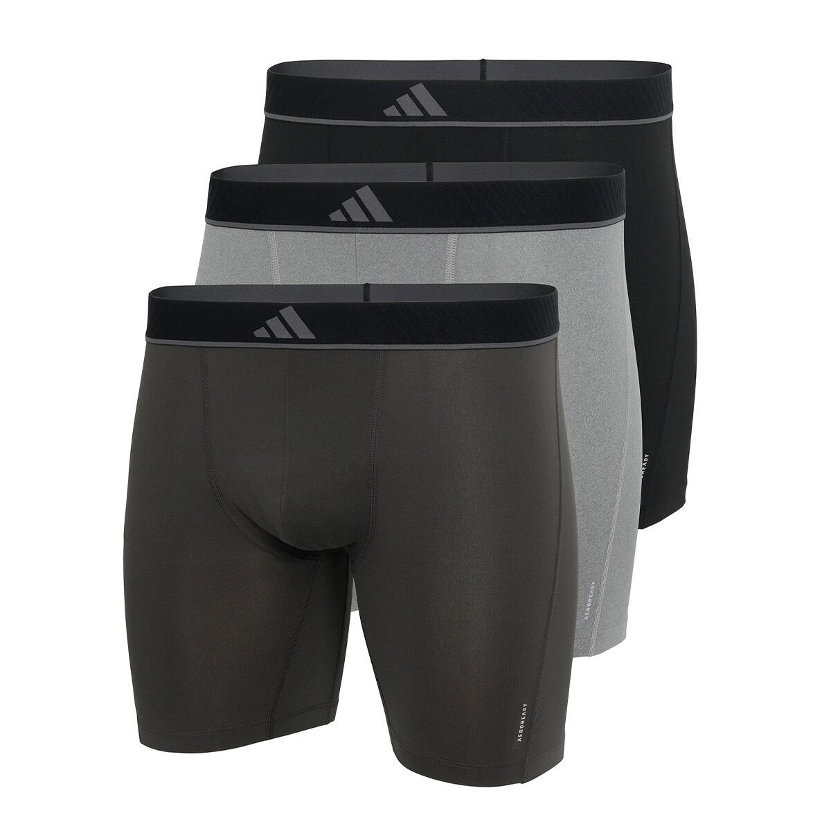 Adidas - Boxers Homme - Active Micro Flex Eco Lot De 3 - Caleçon - Gris|marron - 42 M/l - Decathlon