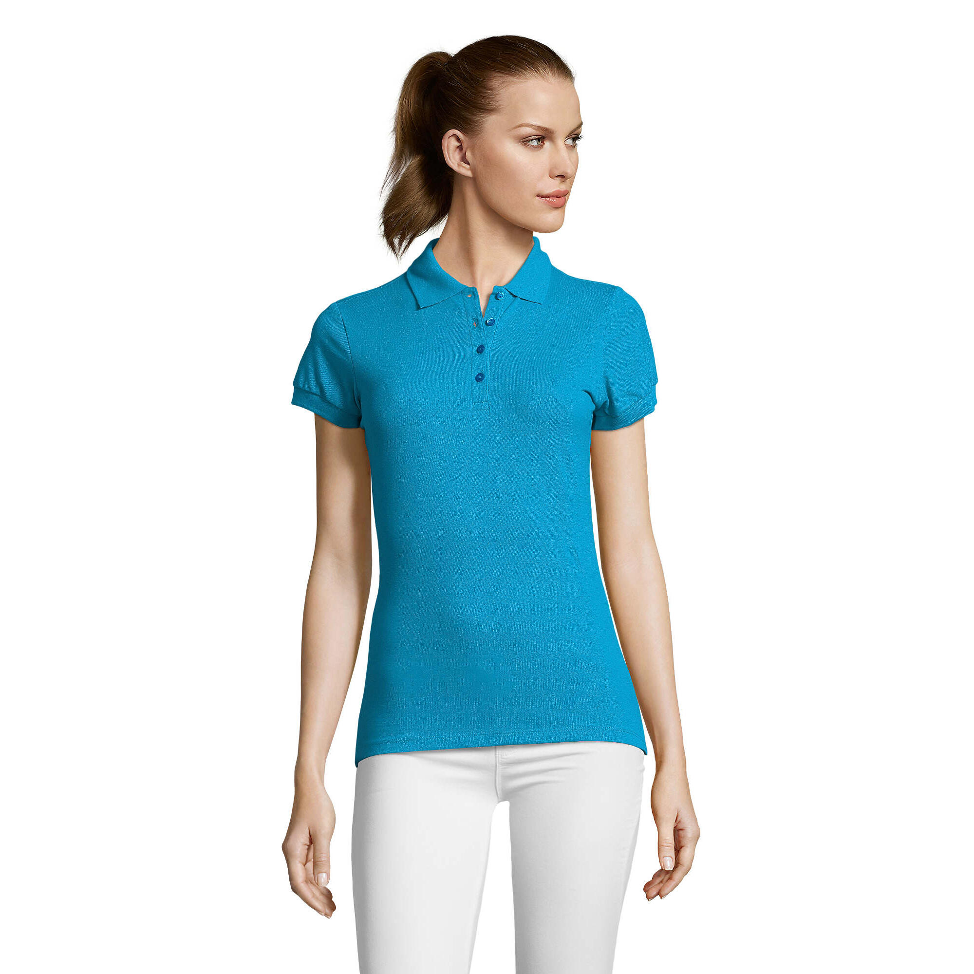 Sol's - Polo Passion Femme (turquoise Pâle) - T-shirt Manches Courtes - Bleu - 52 2xl - Decathlon