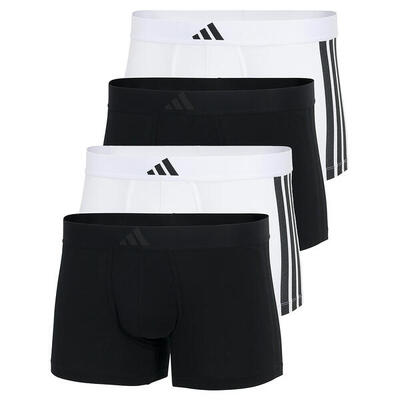 Retro short / pant heren - 4 pack active flex cotton 3 stripes