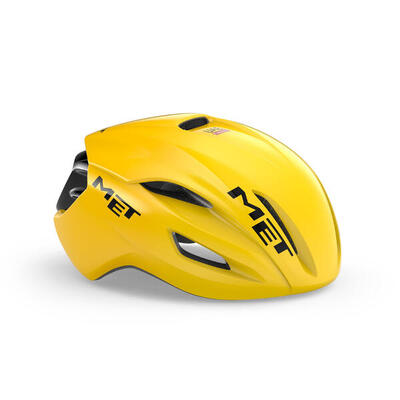 Fietshelm met manta mips jaune limited edition