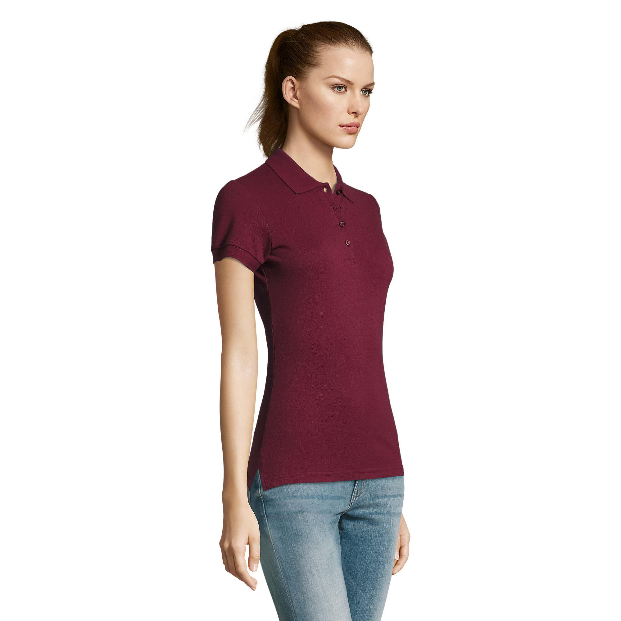 Polo PASSION Femme (Bordeaux) 3/4