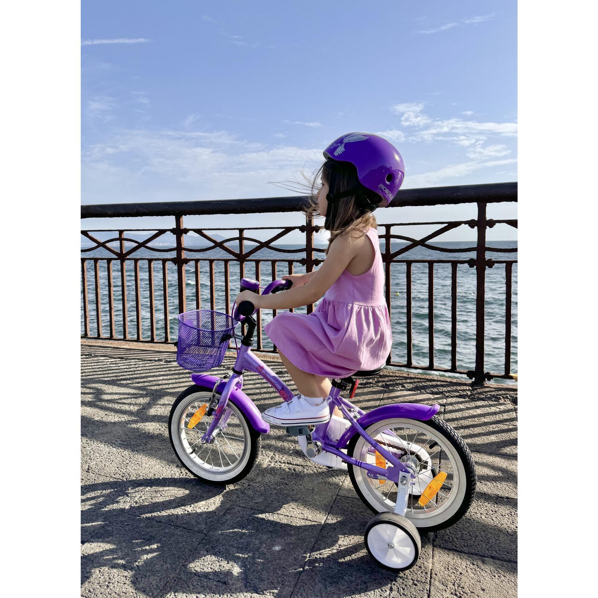 Vélo Enfant 16 Pouces Avec Roues Stabilisatrices - Pour 5 à 8 Ans (105-135 Cm) - Freins à Disque Avant, Selle Et Guidon Réglables - 10