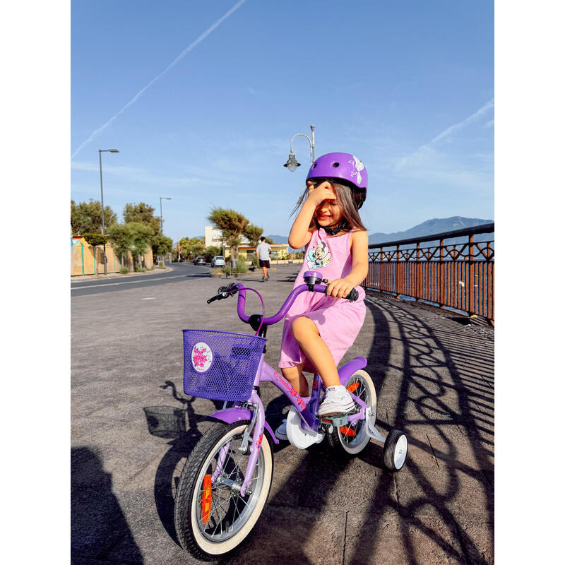 Vélo 14 pouces enfant 3-5 ans avec roues stabilisateurs et rétropédalage