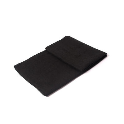 Lotus yoga handdoek antislip zwart