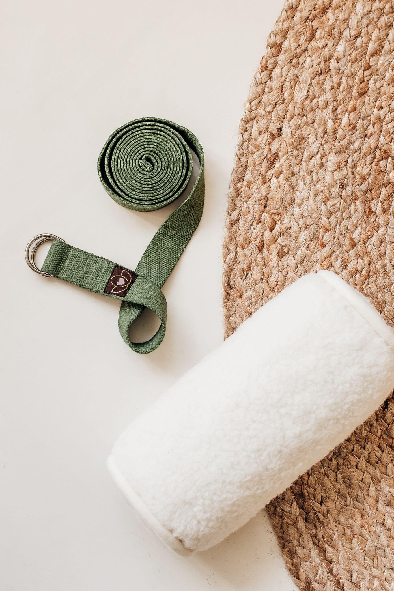 Lotus Yoga riem extra lang olijfgroen 2/5