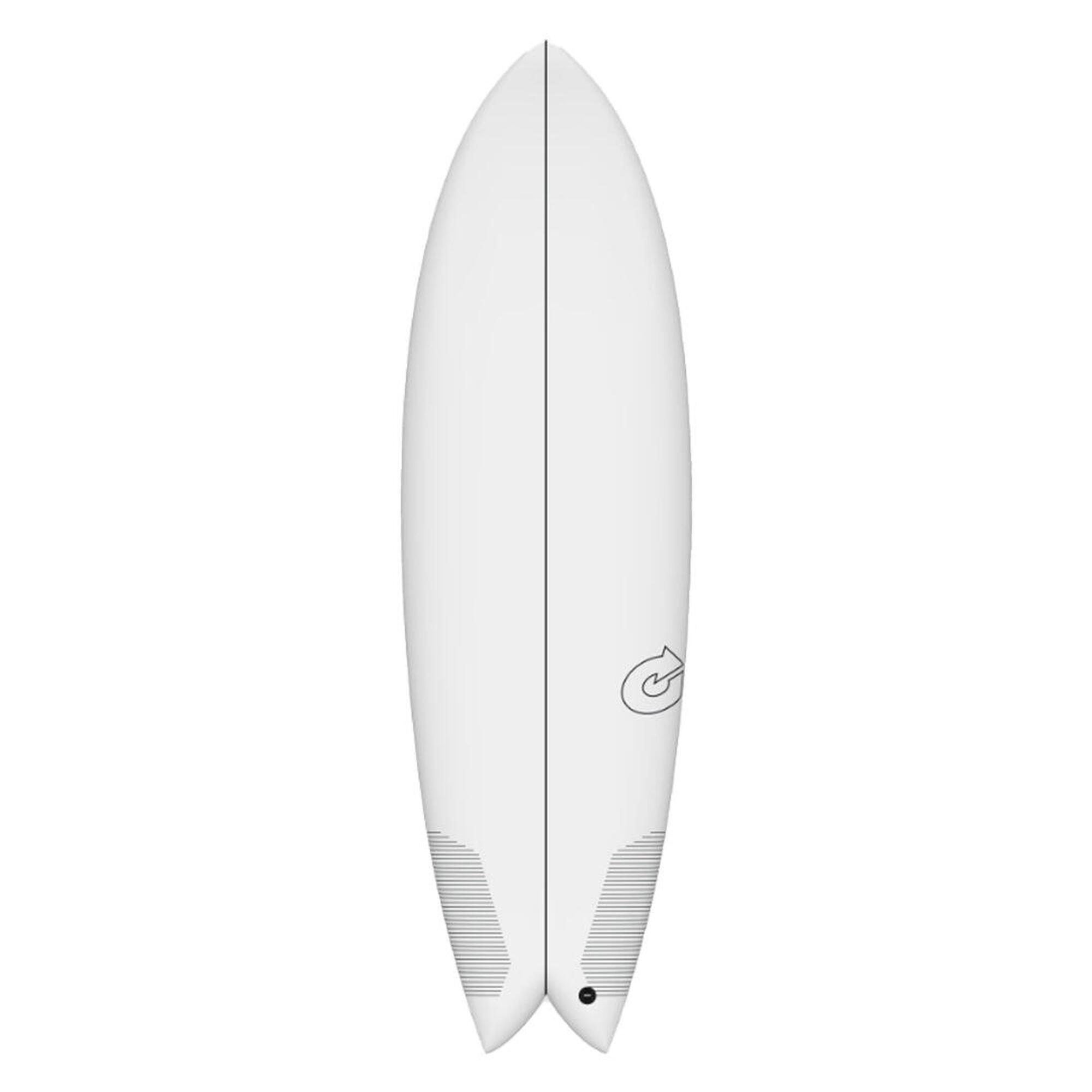 Torq - Fish Twin Tec 5'8" - Planche De Surf Fish 5'8 - Planche De Surf - Blanc|bleu - Taille Unique - Decathlon