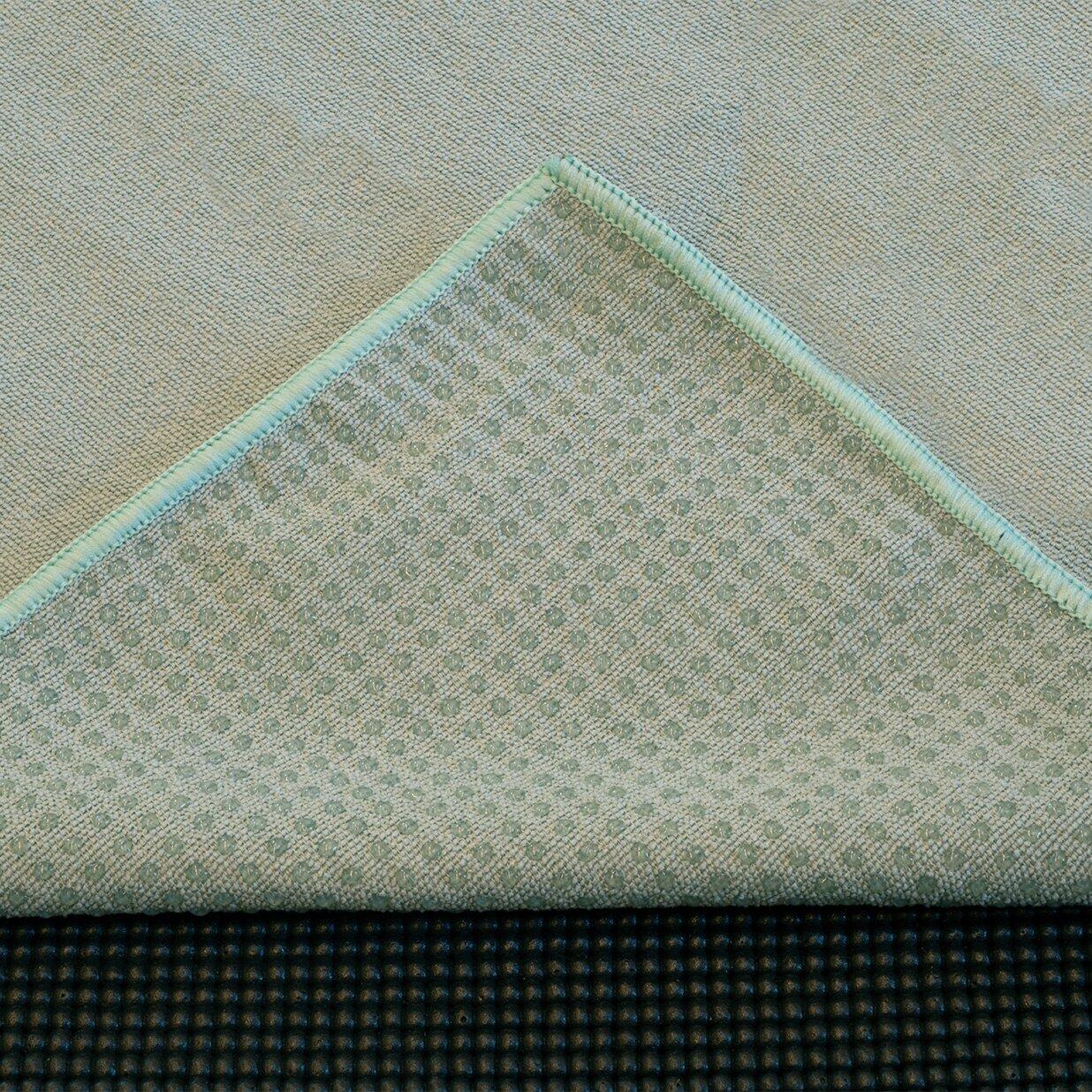 Lotus Yoga handdoek antislip asgroen 3/5