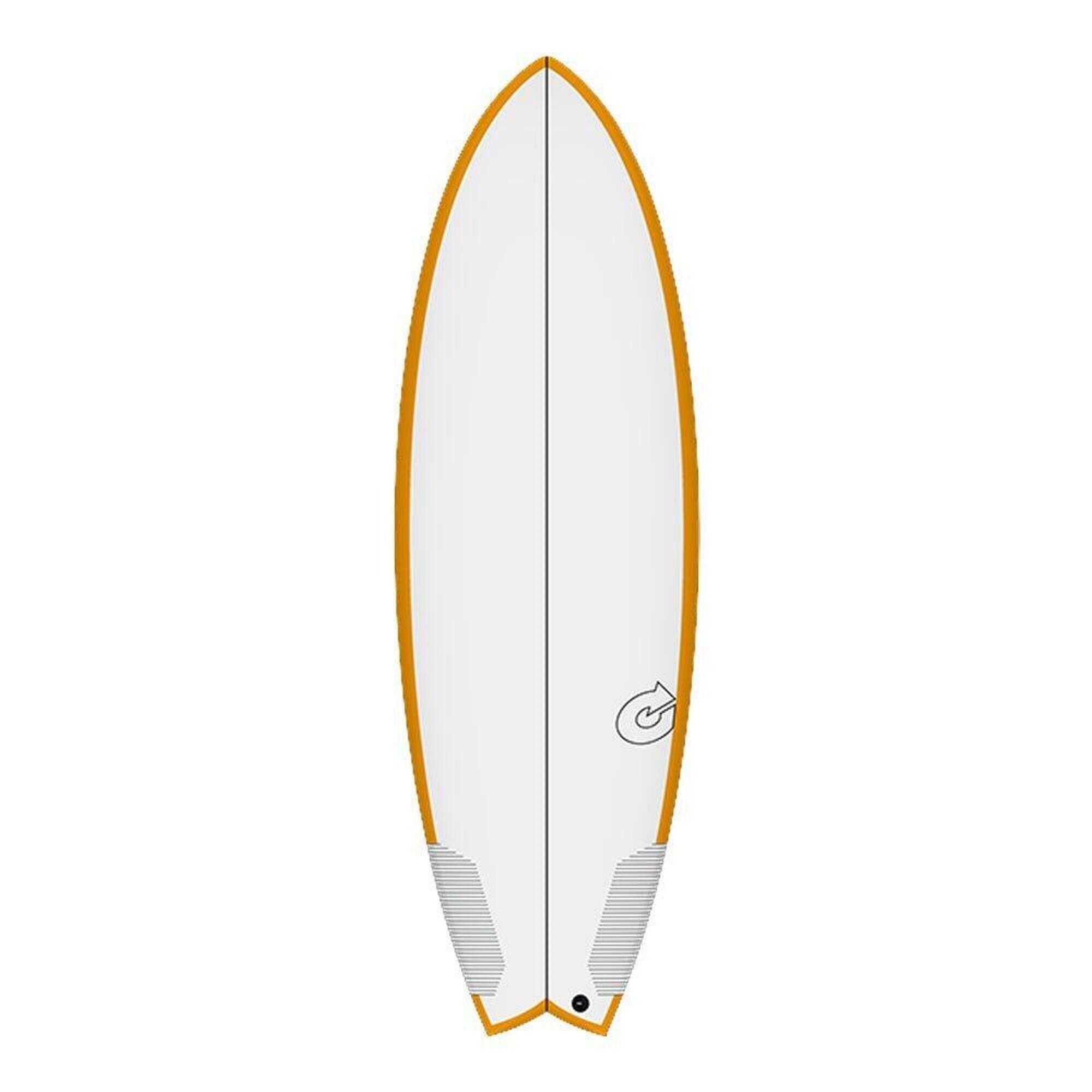 Torq - Summer Tec Fish 6'0" - Planche De Surf Fish 6'0 - Planche De Surf - Blanc|orange - Taille Unique - Decathlon