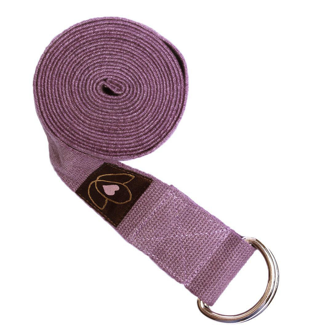 Lotus Yoga riem extra lang lavendel 5/5