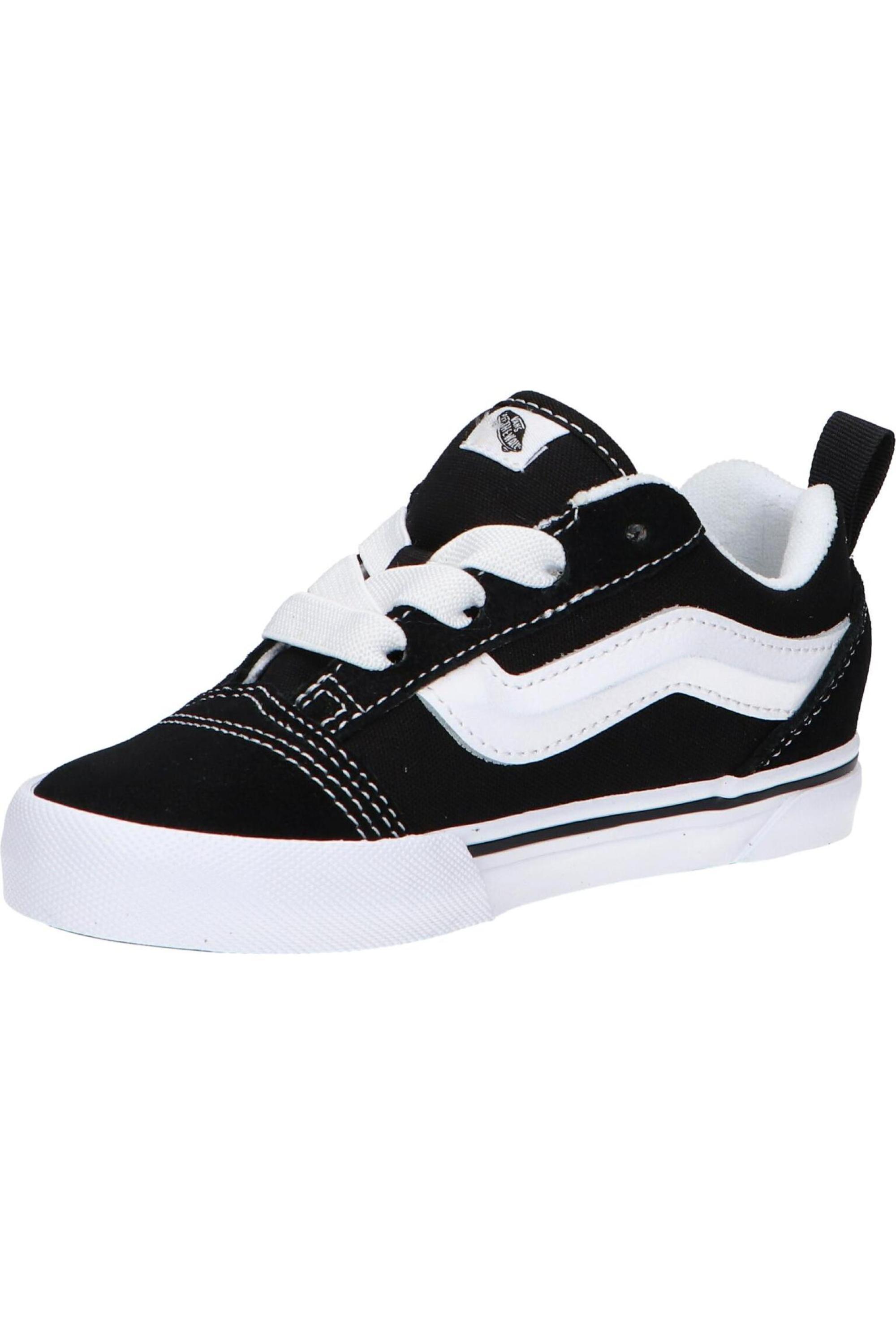 Chaussures pour enfant Vans Knu skooll à lacets élastiques noirs 3/5