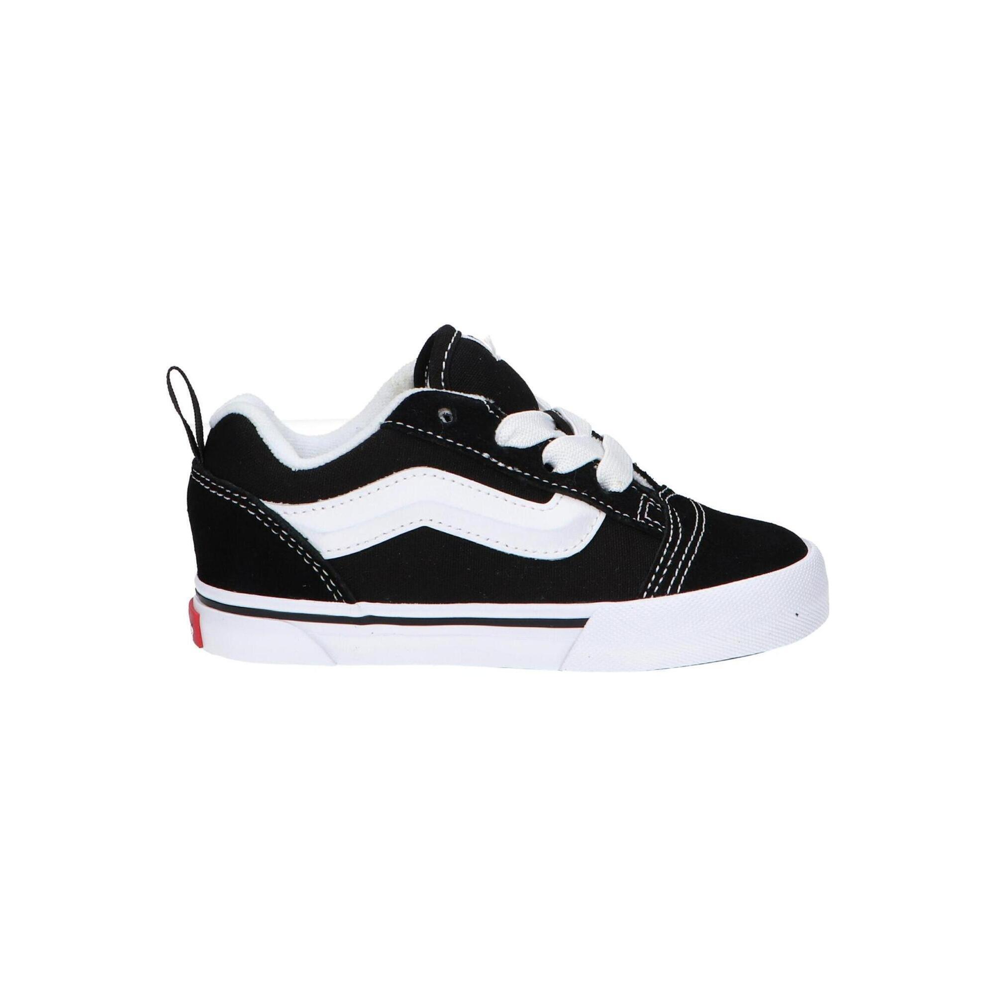 Vans - Chaussures Pour Enfant Vans Knu Skooll À Lacets Élastiques Noirs - Baskets - Noir - 25 Cm - Decathlon