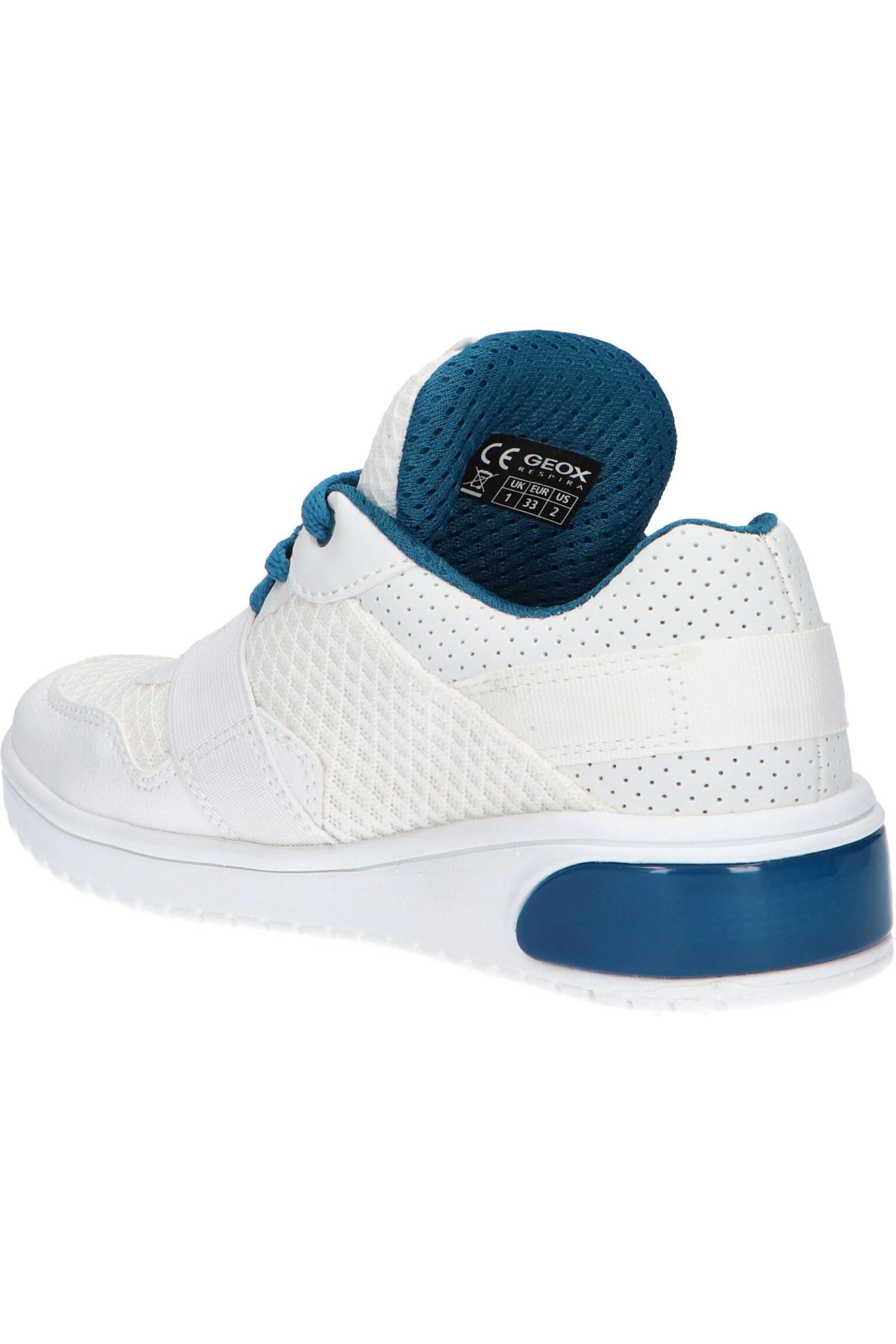Chaussures Enfant Geox Jr Sneaker Blanc/petrol Blanc 5/5