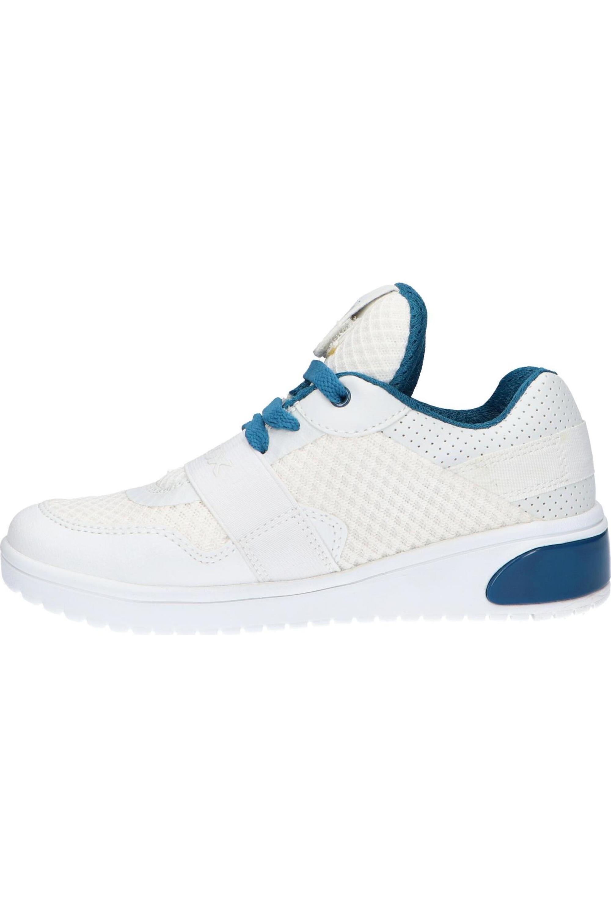 Chaussures Enfant Geox Jr Sneaker Blanc/petrol Blanc 4/5