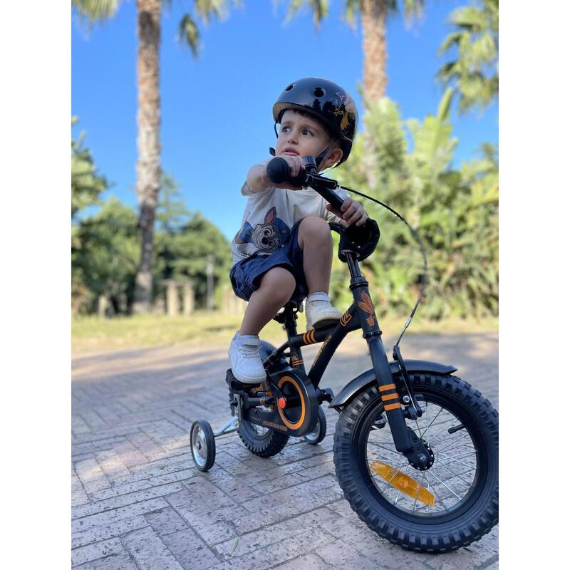 Vélo 12 pouces enfant 3 ans avec roues stabilisateurs et rétropédalage