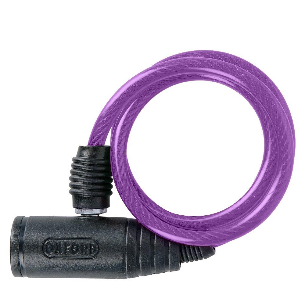 OXFORD Oxford Bumper Cable Lock Purple 6mm x 600mm