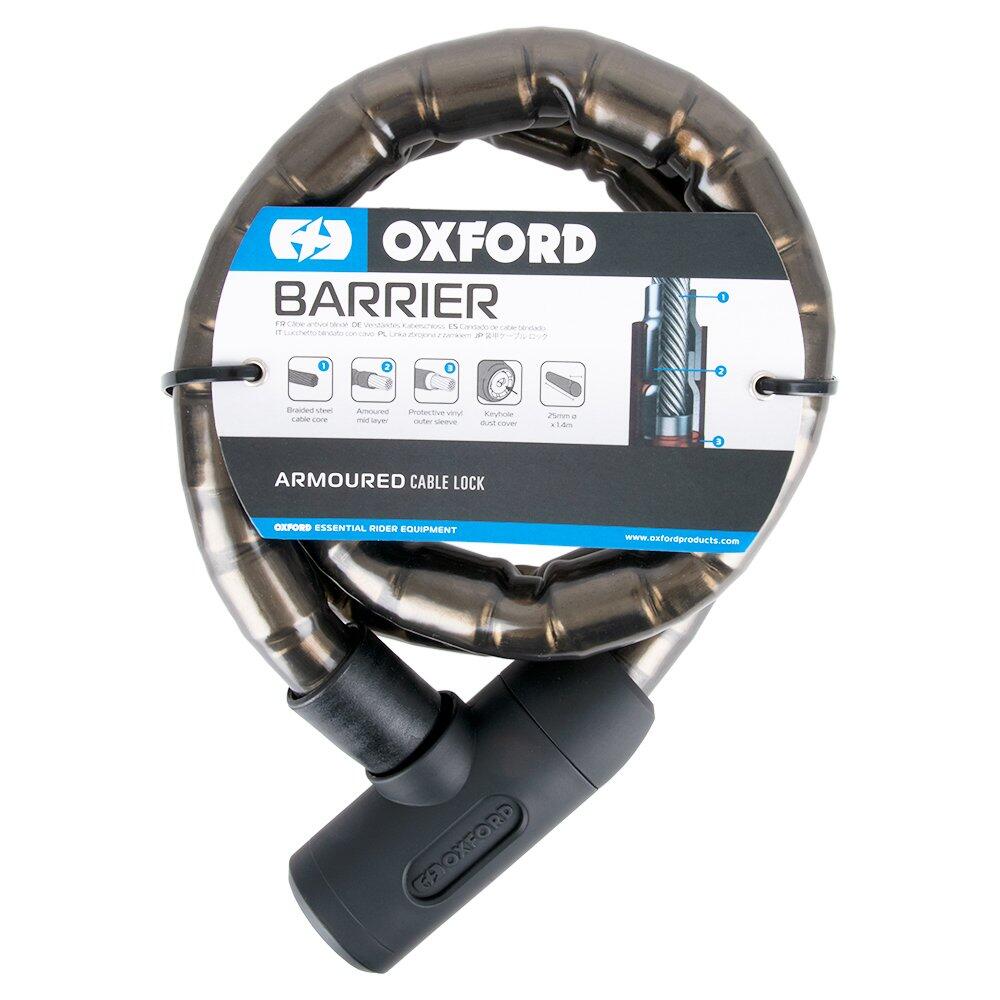 Oxford Barrier Armoured Cable 1.4mx25mm Smoke 5/6