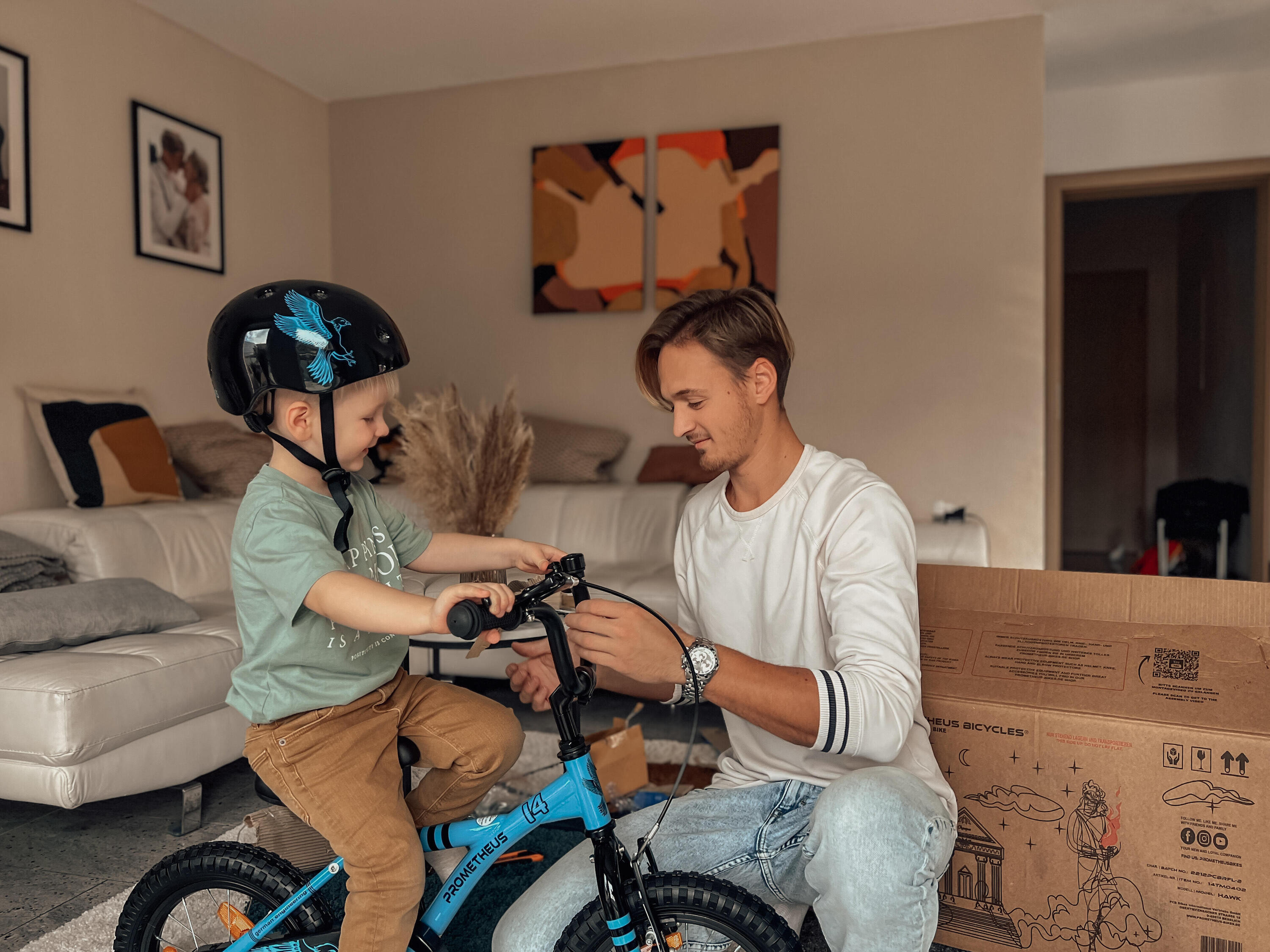 Kinderfiets 12 inch vanaf 3 jaar fiets met terugtraprem en zijwieltjes 7/8