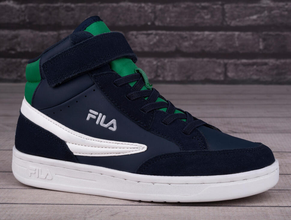 Buty dziecięce na rzep Fila CREW VELCRO MID KIDS