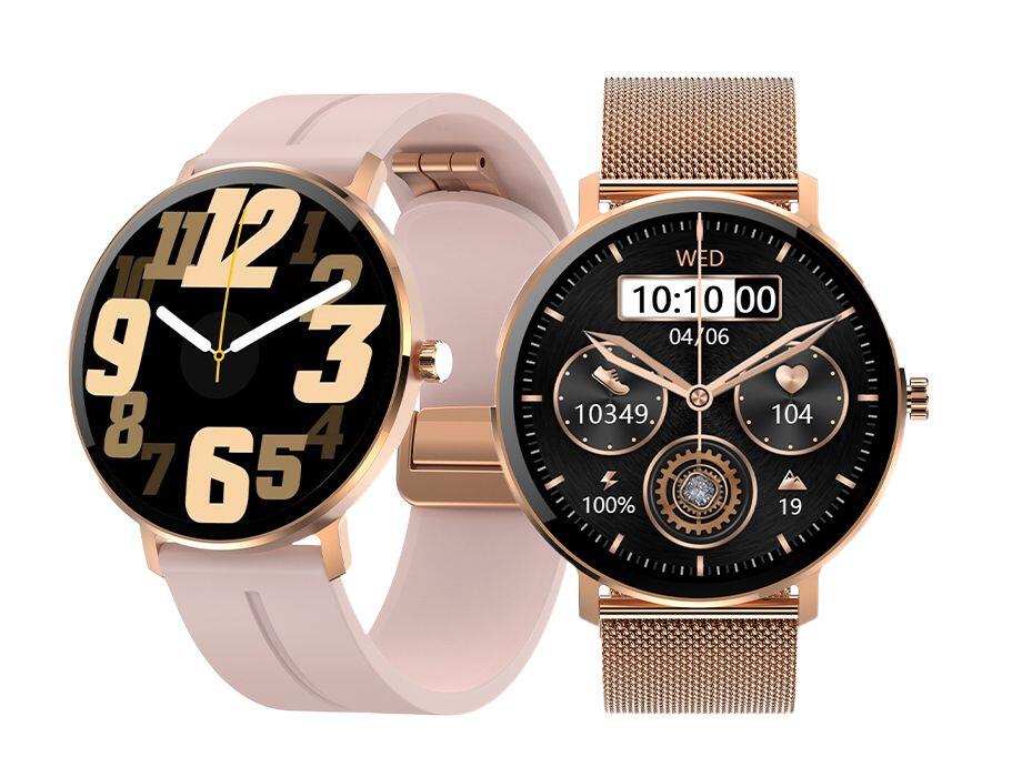 Smartwatch Zegarek Kiano Watch Venus Zegarek dla kobiet złoty NFC, Bluetooth 1/4