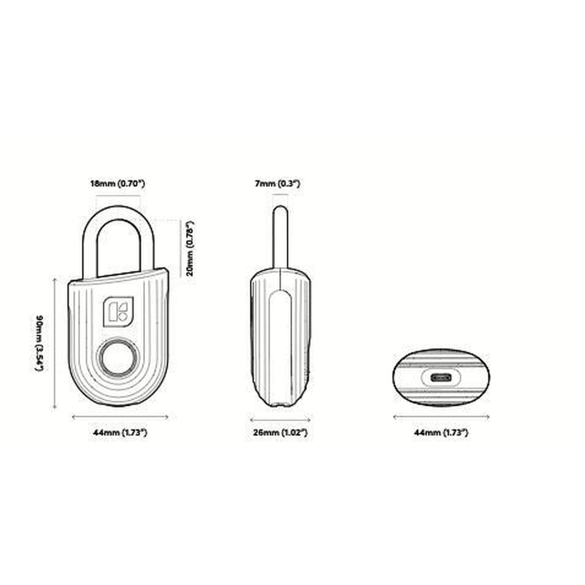 Cadeado igloohome Padlock Lite vermelho