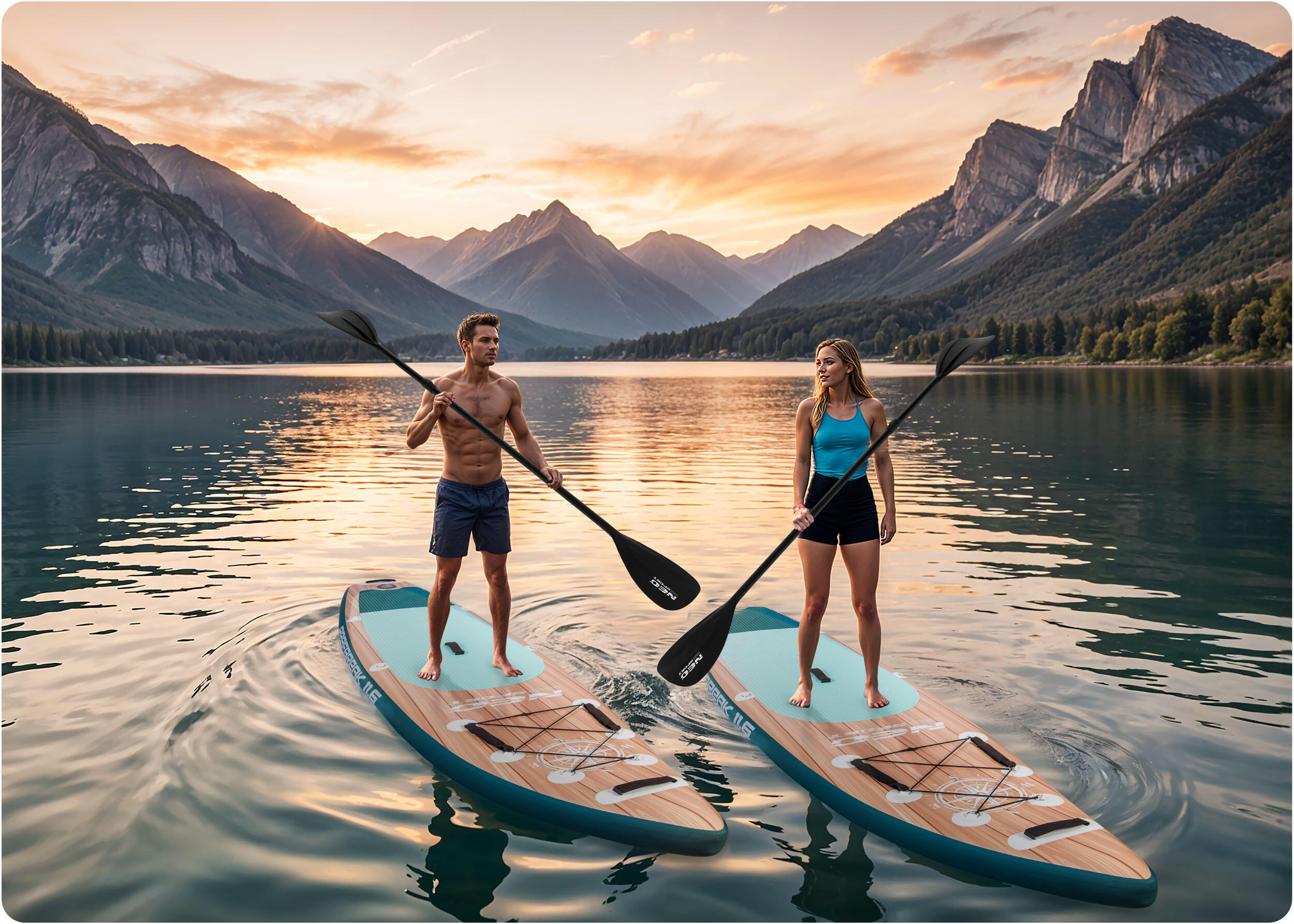 Deska SUP do pływania pompowana Paddle Reefbreak 350cm Neo-Sport 6/7