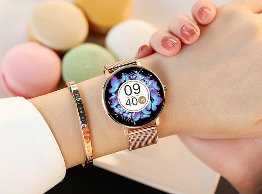 Smartwatch Zegarek Kiano Watch Venus Zegarek dla kobiet złoty NFC, Bluetooth 4/4