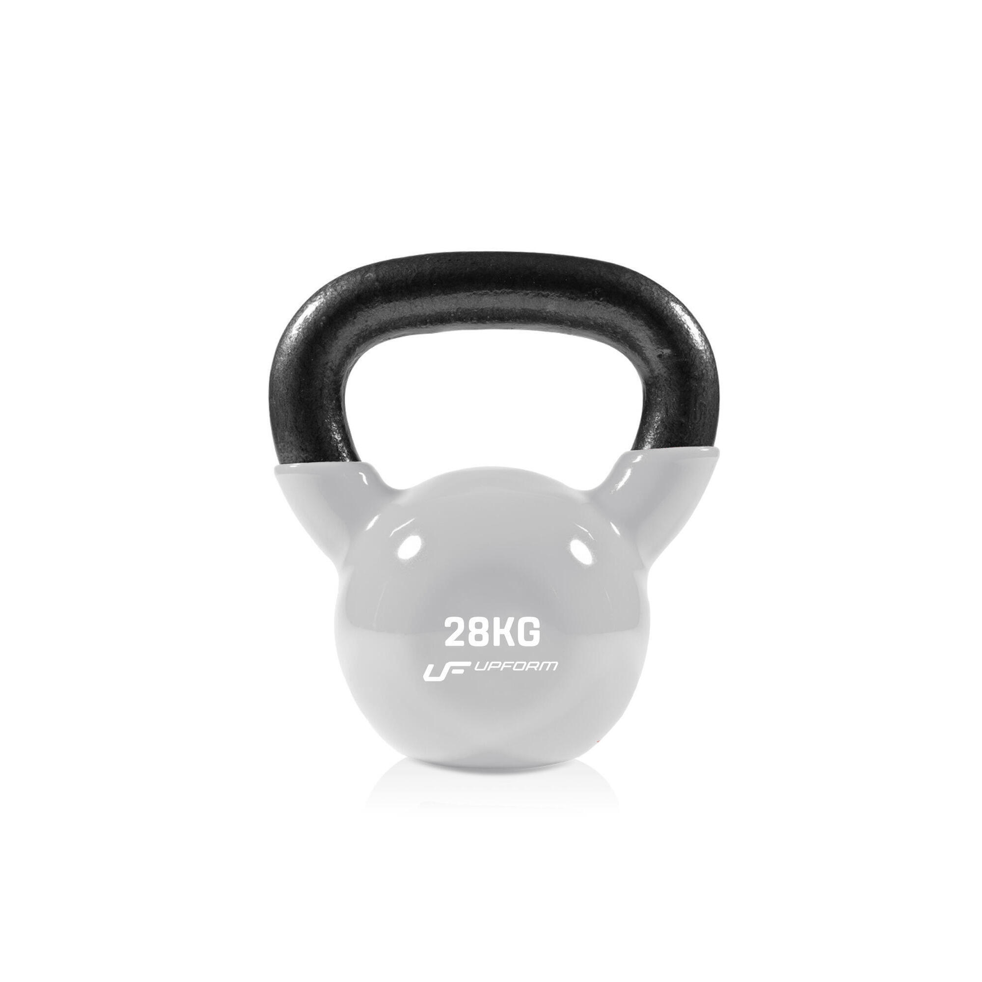 Upform - Haltère En Fonte Vinyle Kettlebell 28 Kg Upform - Kettlebell - Gris - No Size - Decathlon