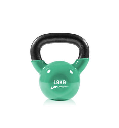 Vinyl gietijzeren halter Kettlebell 18 kg UpForm