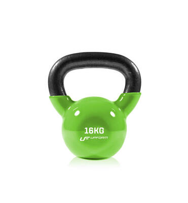 Vinyl-Gusseisenhantel Kettlebell 16 kg UpForm