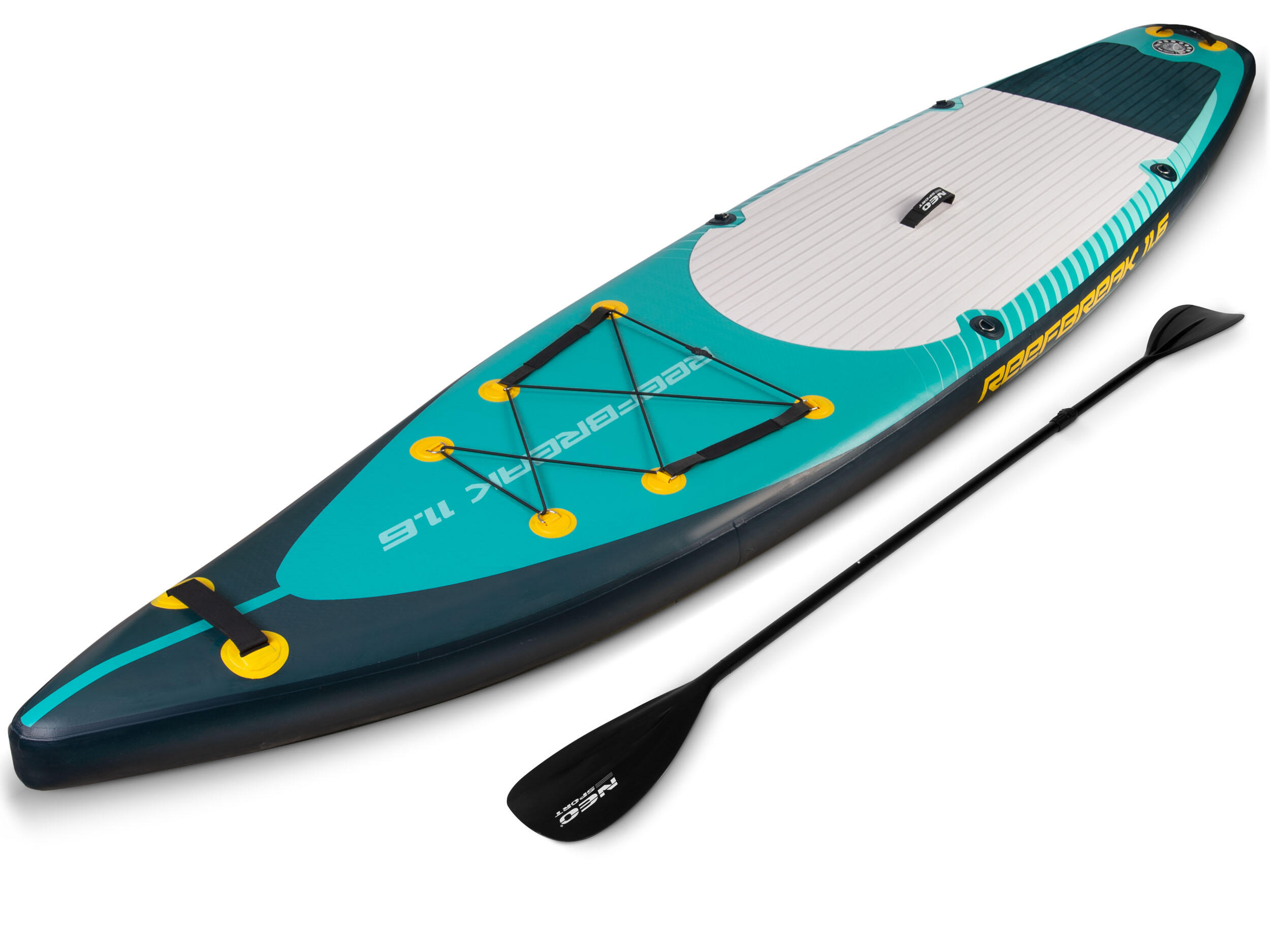 NEO-SPORT Aufblasbar Stand Up Paddle Board SUP Board KommplettSet 350 cm 2/7