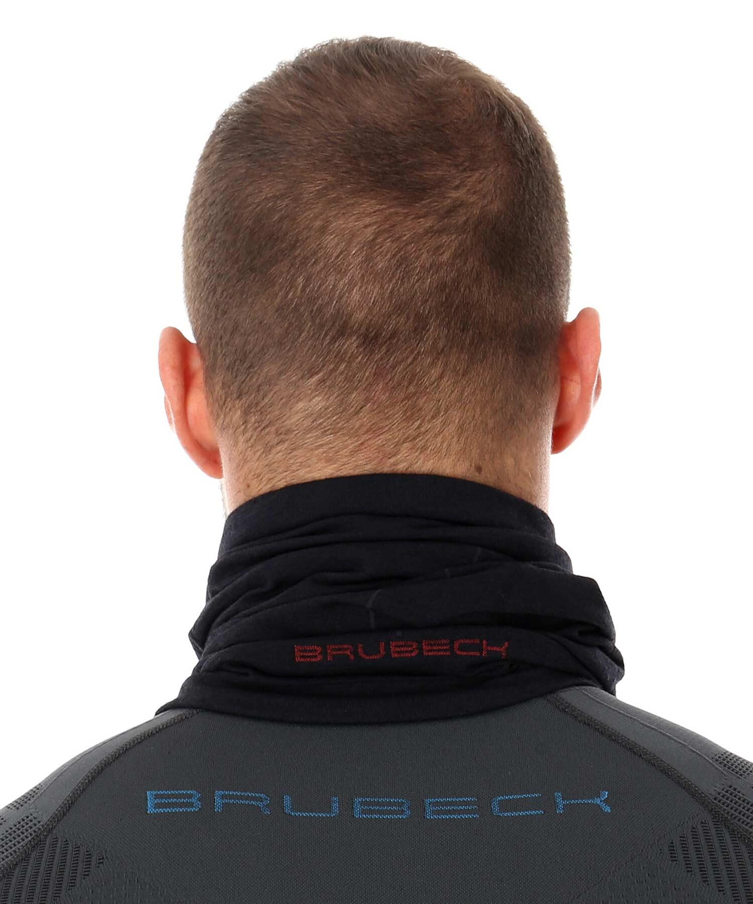 Komin trekkingowy z wełną merino unisex Brubeck 3/4