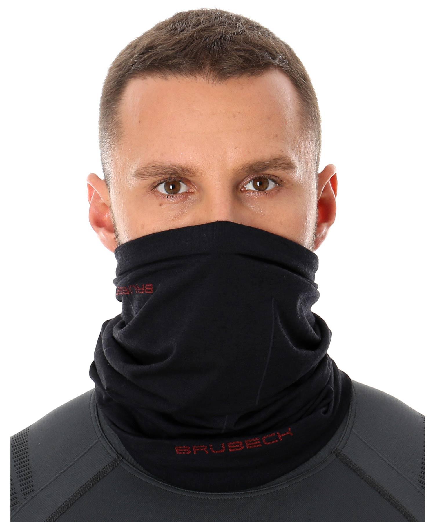 Komin trekkingowy z wełną merino unisex Brubeck 2/4