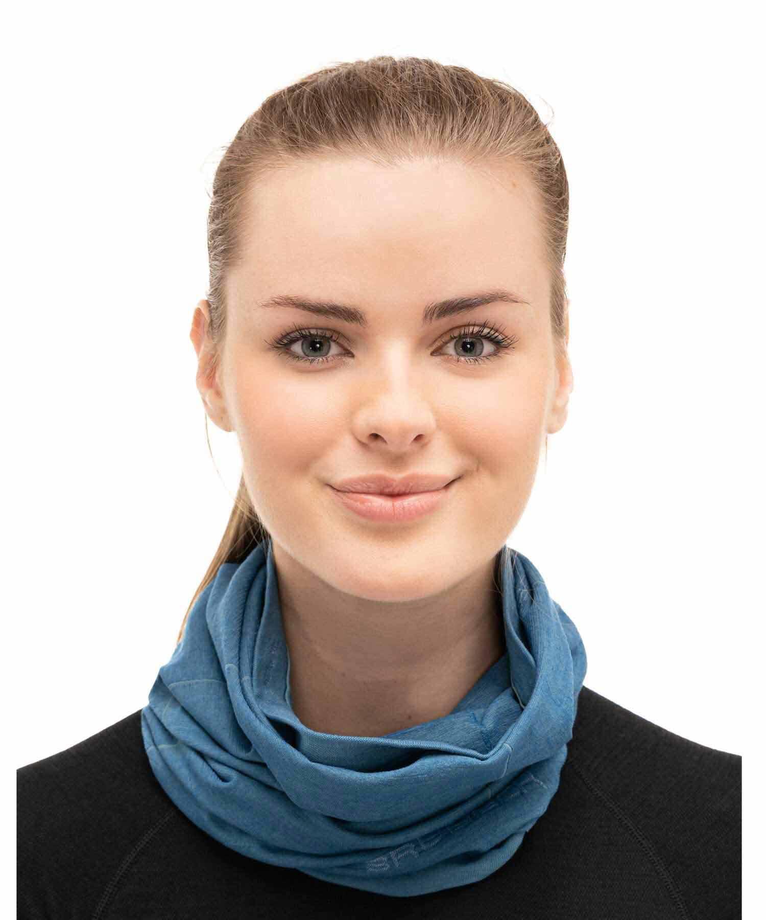 Komin trekkingowy z wełną merino unisex Brubeck 2/4