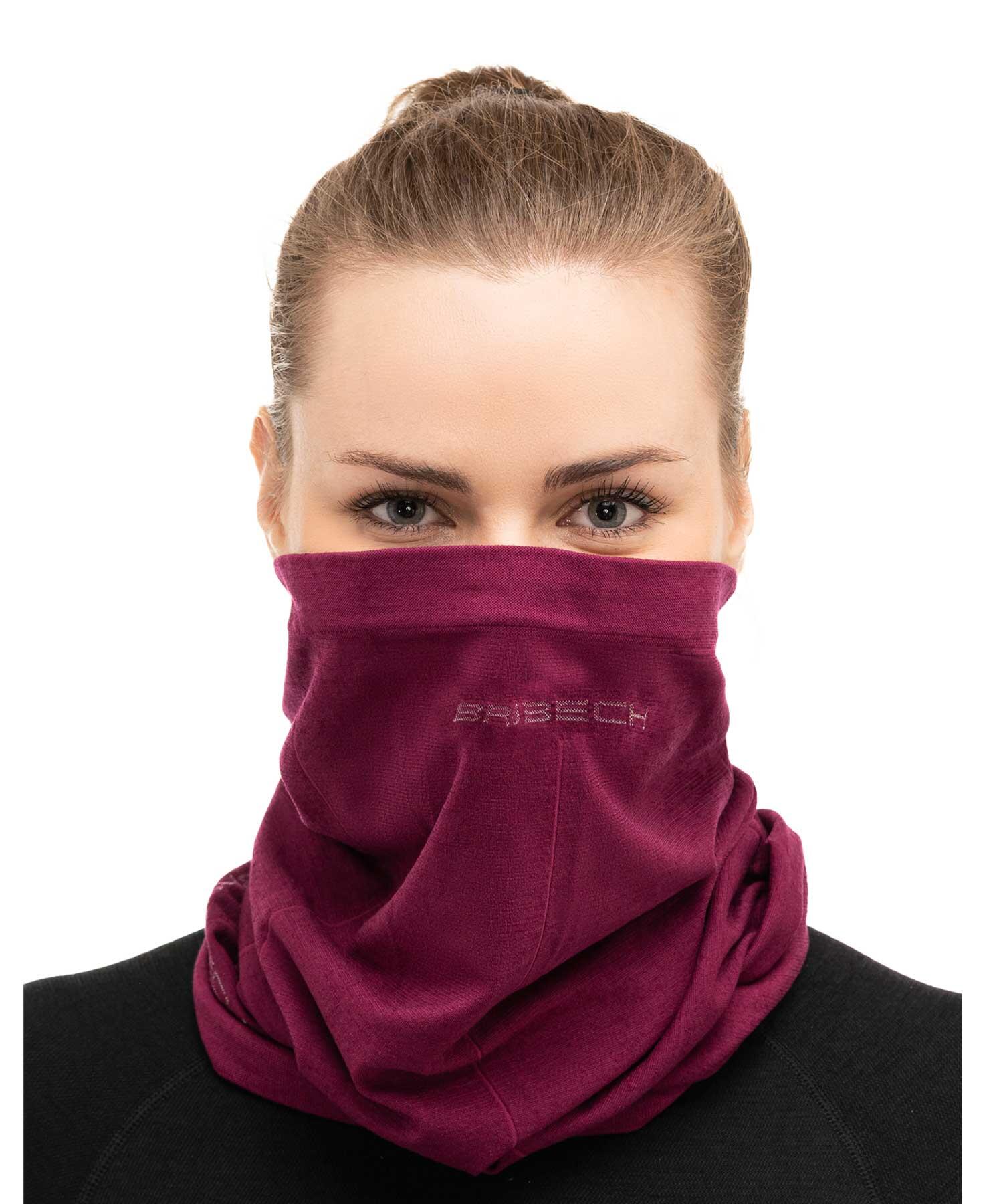 Komin trekkingowy z wełną merino unisex Brubeck 3/4